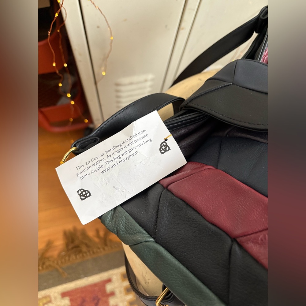 La Covina Leather Patchwork Purse - image 14